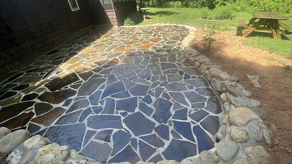Stone Patio Project 4