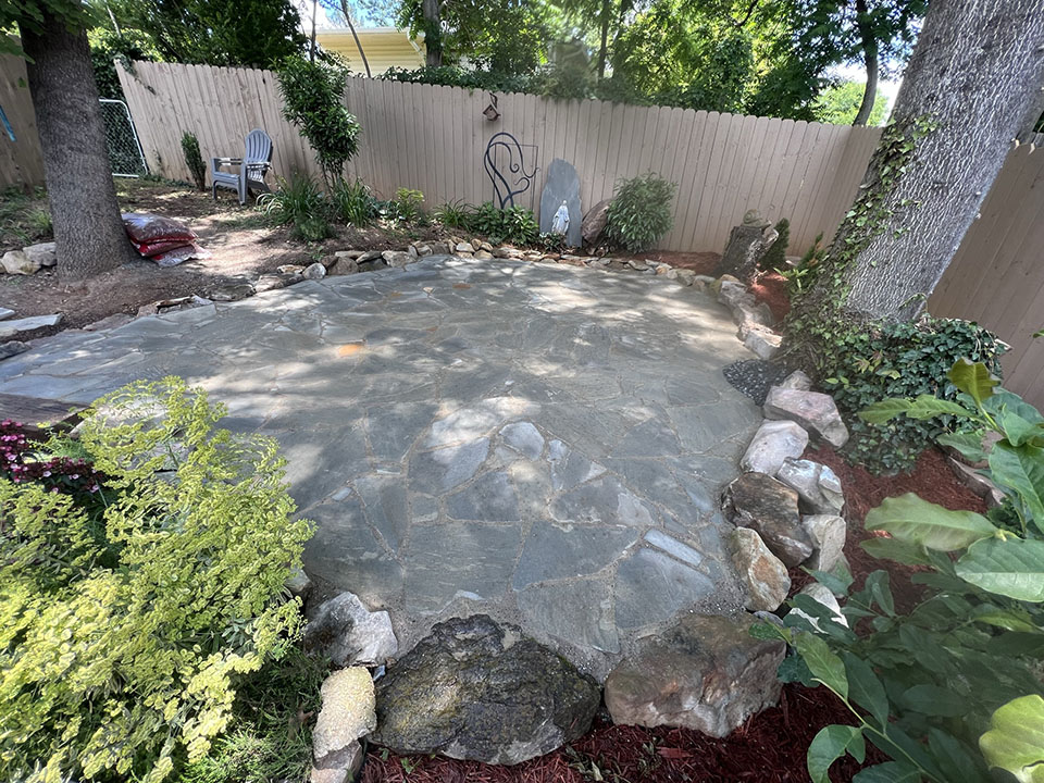 Stone Patio Project 5