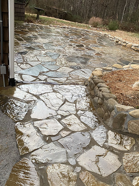 Stone Patio Project 6