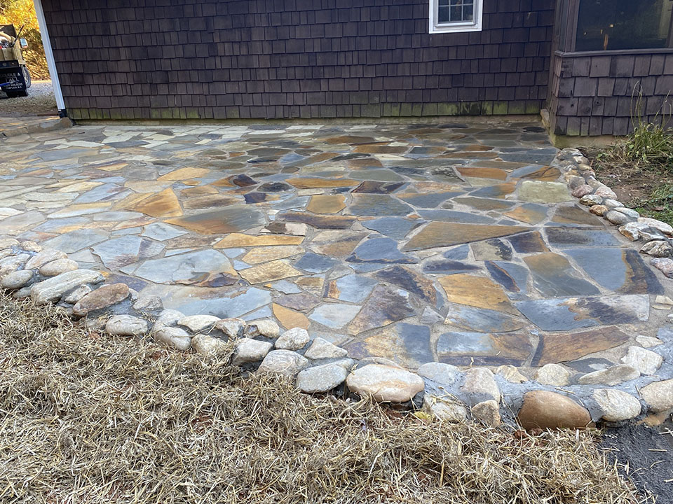 Stone Patio Project 7