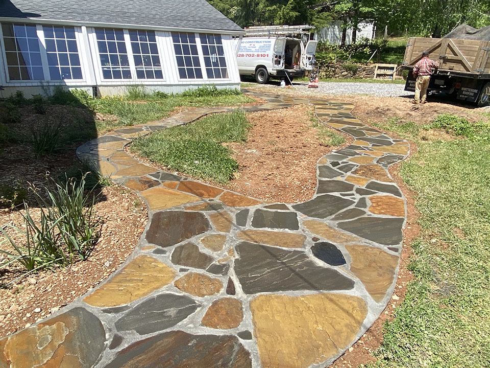 Stone Patio Project 8