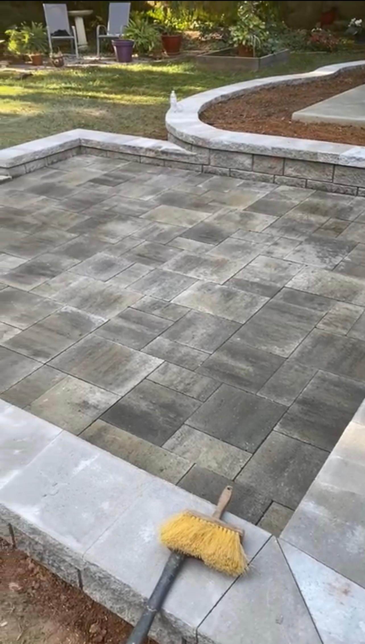 Stone Patio Project 9